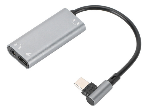 Adaptador Tipo C For Carga De Auriculares 3 En 1 De 3,5 Mm,