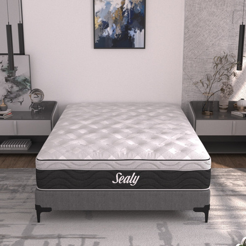Colchón Queen Size Sealy Foam Lumbar Antibacterial Premium
