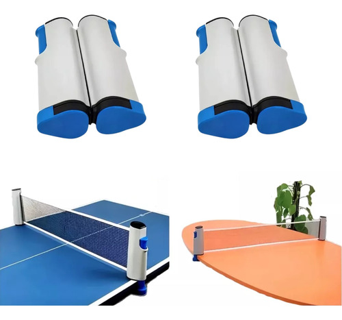 X2 Red Ping Pong Malla Adaptable A Cualquier Tamaño De Mesa