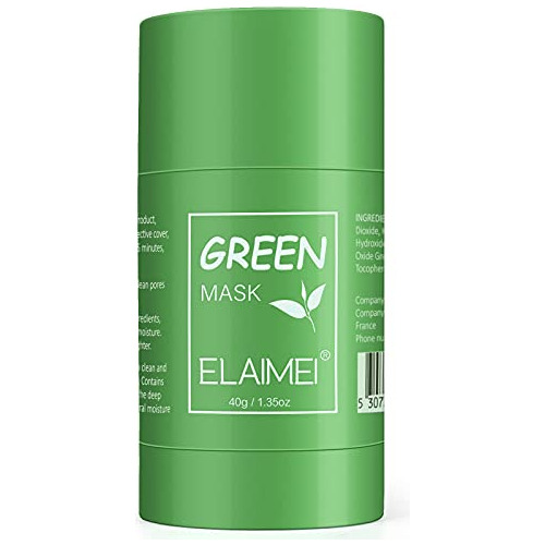 Elaimei Mascarilla De Té Verde En Barra, Mascarilla De Té Ve