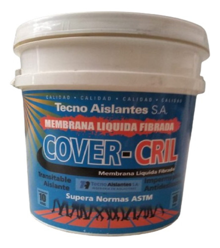 Membrana Liquida Fibrada Cover-cril 10 Kg