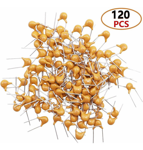 Pack De Condensadores Cerámicos Mxuteuk, 1uf, 5.08mm, 120pzs