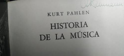Historia De La Musica Kurt Pahlen