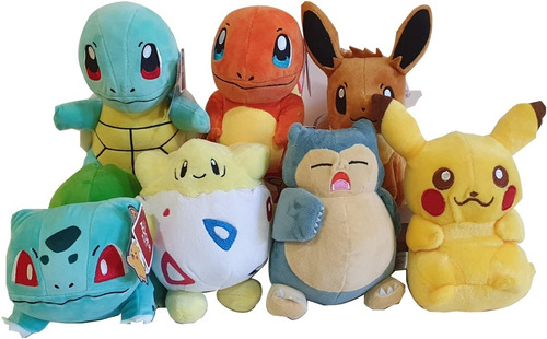 Imagen 7 de 7 de Peluche Bulbasaur Pokémon 15 Cm Original Esponjoso Calidad