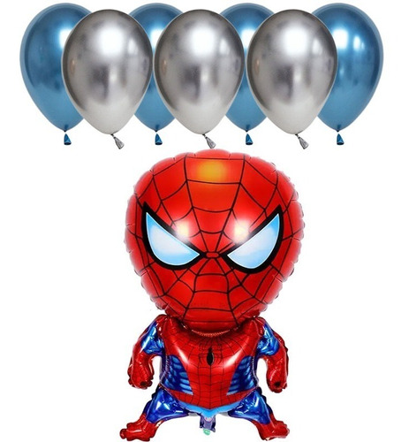 Set Globos Decoración 8 Uds Personajes Spiderman / Spidey