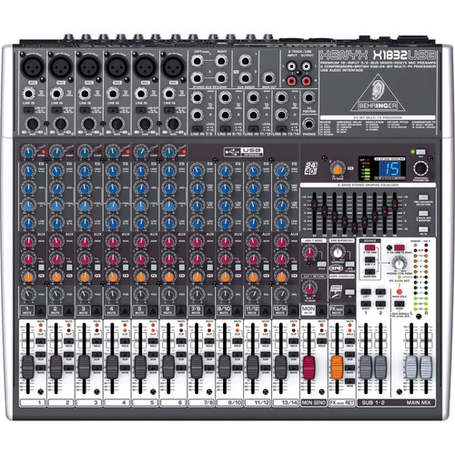 Mesa De Som Behringer Mixer Xenyx X1832 Usb - 18 Canais