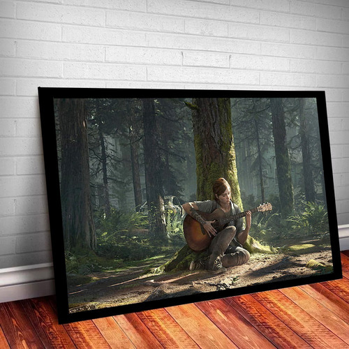 Quadro Poster The Last Of Us Part 2 Moldura  43x33cm A3