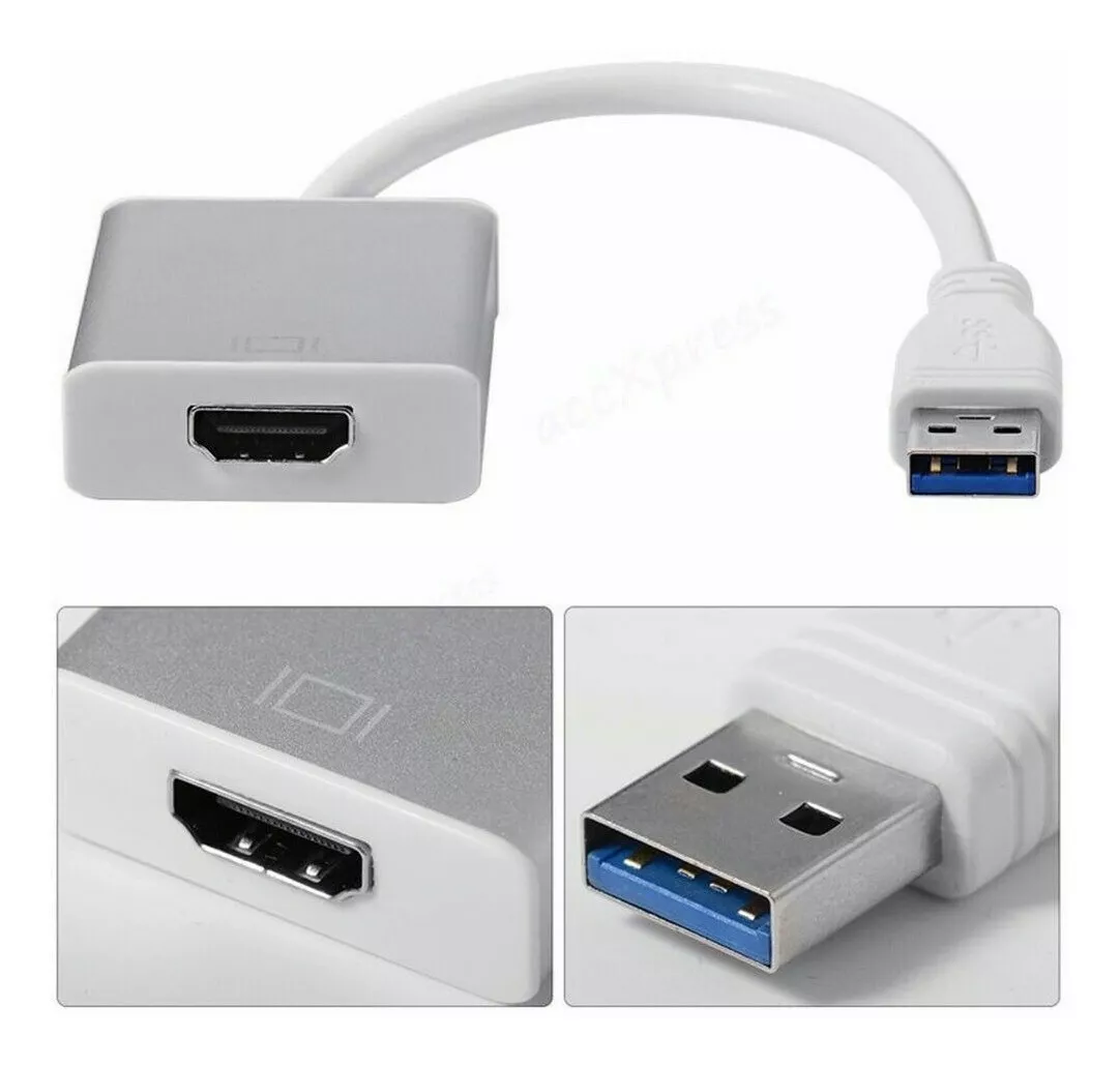 Tercera imagen para búsqueda de adaptador usb a hdmi