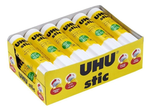 Uhu Barra De Pegamento, 0,74 Oz Blanco, Barra De Pegamento L