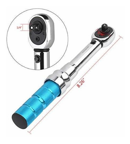 Juego Llave Dinamometrica Para Bicicleta 1 4 2 14 Nm Mtb