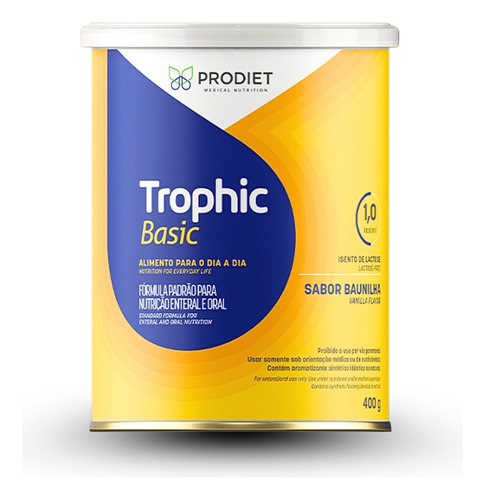 Trophic Basic Enteral Po Baunilha 400g (c/08 Latas) Prodiet