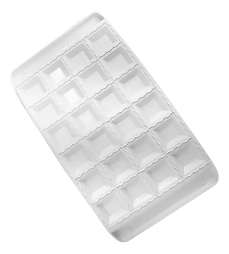 Molde Para 24 Raviolon Plastico Curvo X 1u Color Blanco