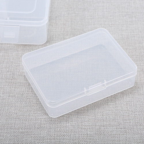 Caja De Almacenamiento Portátil Rectangular De Plástico Tran