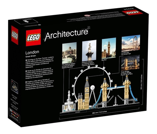 Imagem 2 de 10 de Lego Londres Tem Big Ben, London Eye E Outras Obras - 21034