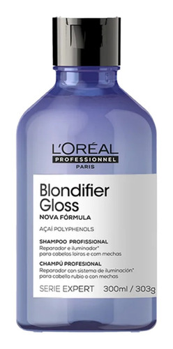 Shampoo Loreal Blondifier Gloss 300ml Brilho Cabelos Loiros 
