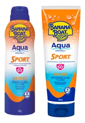 Kit 4 Protectores Solares Bloqueador 50 Fps Banana Boat
