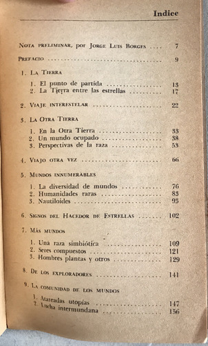 Hacedor De Estrellas - Olaf Stapledon, Minotauro 1971 (Usado)