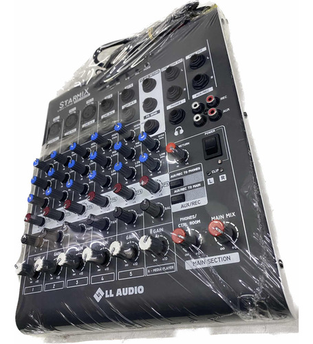 Mesa Som 6 Canais Xms602r Ll Audio Console Novo Bluetooth