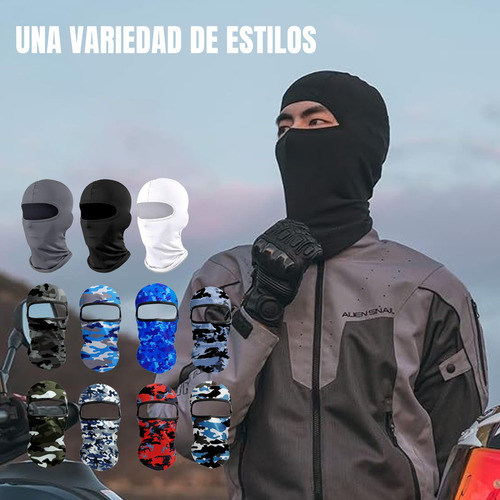 Pasamontañas Solar Transpirable, Balaclava Protección Uv