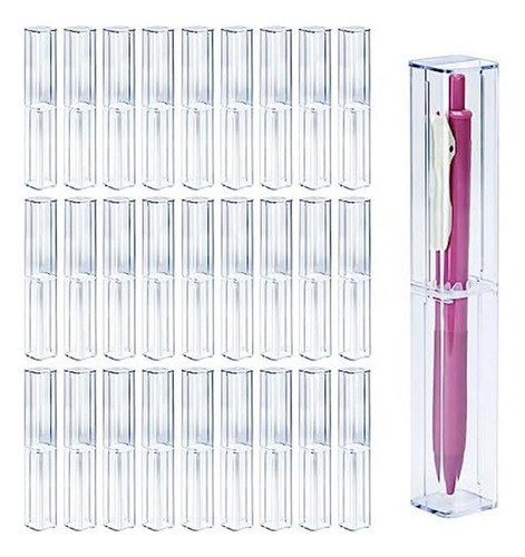 // Estuche De 25 Lápices De Acrílico Transparente,
