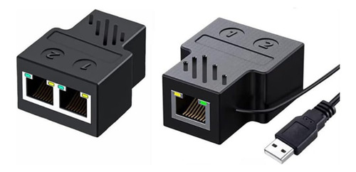 Ethernet Rj45 Red Splitter Hub 1 2 Salida Split Acceso Cien