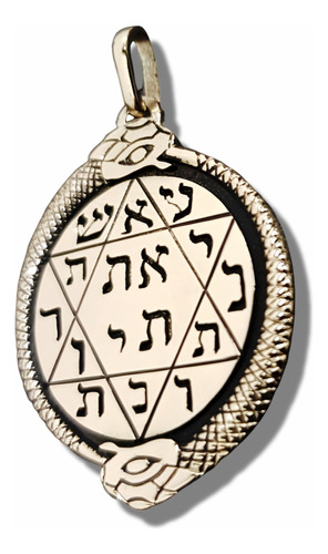 Medalla Sello Rey Salomon Kabbalah 2,2 Cm 6 Gr Oro Art 806