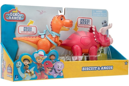  Figuras Dino Ranch - Pack X2 Dinosaurios