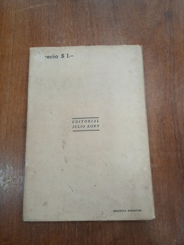 Libro Versos De Mi Ciudad Héctor G. Julio Korn 1944 (Usado)