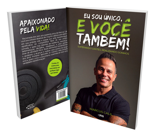 EU SOU ÚNICO, E VOCÊ TAMBÉM: SUPERANDO LIMITES, REALIZAND, de Marcus Calil. Editora Novo Século, capa mole em português