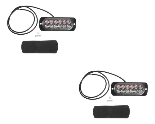 2 X 12 Led 36w Estroboscópico Light Barra De Luz De Emergenc