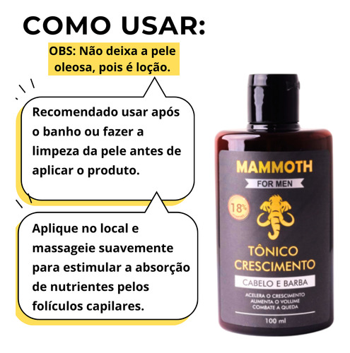 Kit Tônico Poderoso - Calvície - Alopecia - Queda/cabelo
