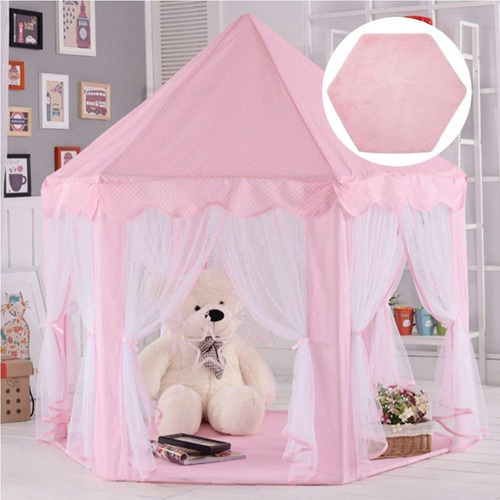 Alfombra Hexagonal Infantil Princesa Castillo Tienda De