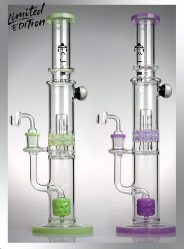 Alien Bong Alto Super Reciclador Con 2 Percoladores De 46cm