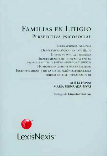 Familias En Litigio. Perspectiva Psicosocial, De Varios Autores. Serie 9875923157, Vol. 1. Editorial Intermilenio, Tapa Blanda, Edición 2008 En Español, 2008