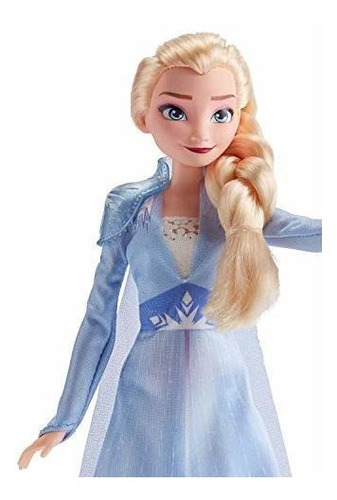 Imagen 3 de 4 de Disney Frozen Elsa Fashion Doll Con Cabello Largo Rubio Y At