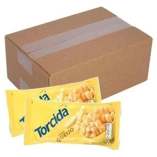 Biscoito Torcida Sabor Queijo 70 Gr Caixa Com 20 Unidades