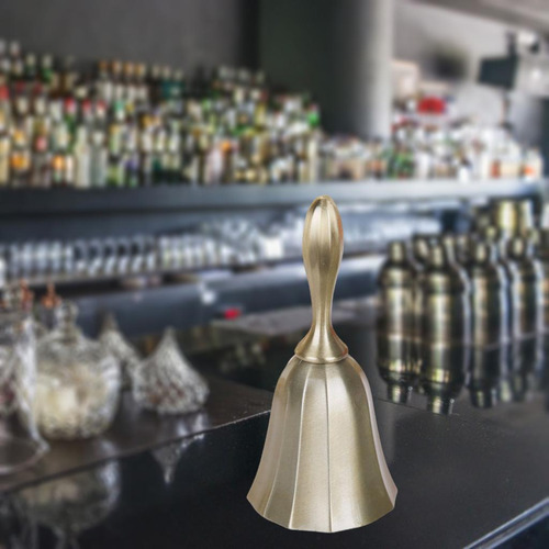 Campana De Servicio De Timbre De Mano De Estilo Dorado 2