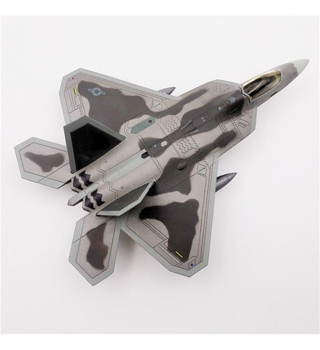 De Modelo De Avión De Avión F-22 A Escala 1/100 Con Soporte