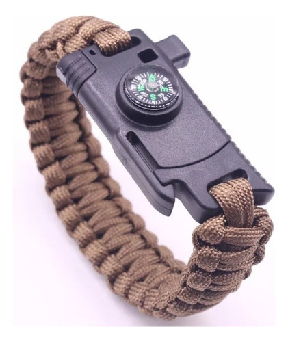 Pulsera Paracord Supervivencia Con Navaja ! Color Azul