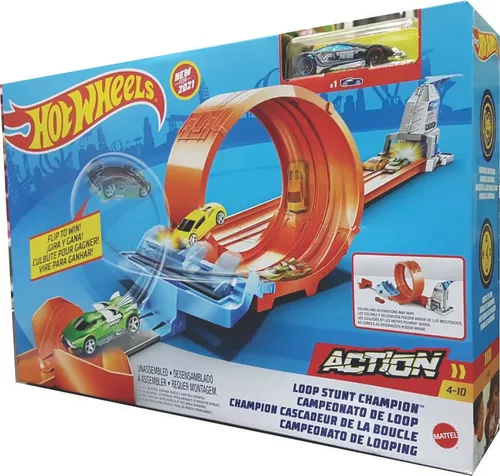 Pista Hot Wheels Campeonato De Looping 1 Carro Mattel Gtv13 - Tem