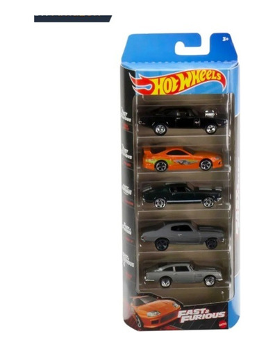 Hot Wheels Rápido Y Furioso 5 Pack Fast & Furius Mattel New!