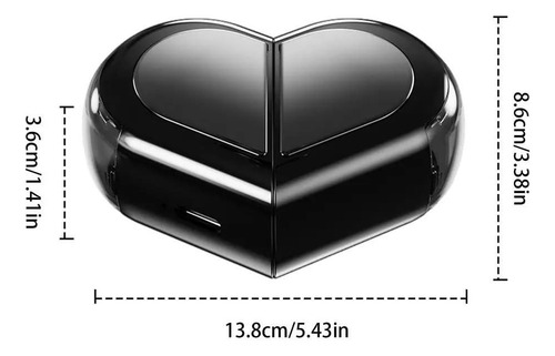Wireless Earphone, Touchscreen Heart Shaped Ear Buds Y