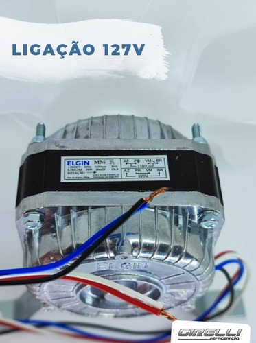 Imagem 4 de 5 de Micro Motor Ventilador Elgin 1/40 Freezer Balcão Expositor