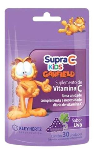 Vitamina C Supra C Kids Sabor Uva 30 Gomas