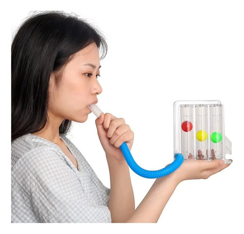 Triflo Espirometro Respiratorio Ejercitador Pulmonar 3 Balon