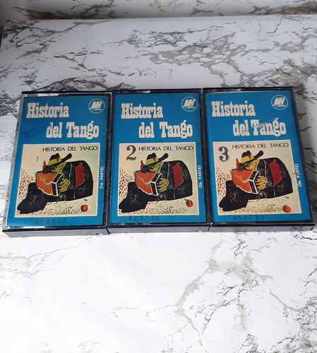 Casetes / Cassettes De Audio Historia Del Tango, Edicion Uru