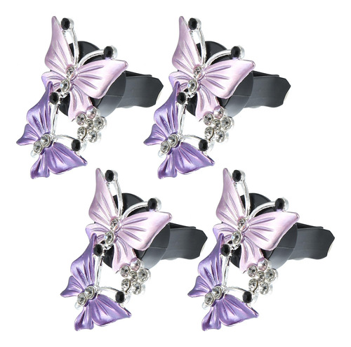 Clips Forma Mariposa Automovil Para Decoracion Salida Aire 4