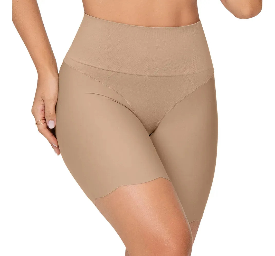 Bermuda Modeladora Invisible Laser Bege Unica Gg