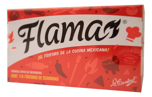 Paquete 5 Cajas De Fosforos Flama 115 Cerillos