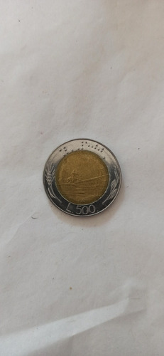 Moneda Italia 1987 500 Liras